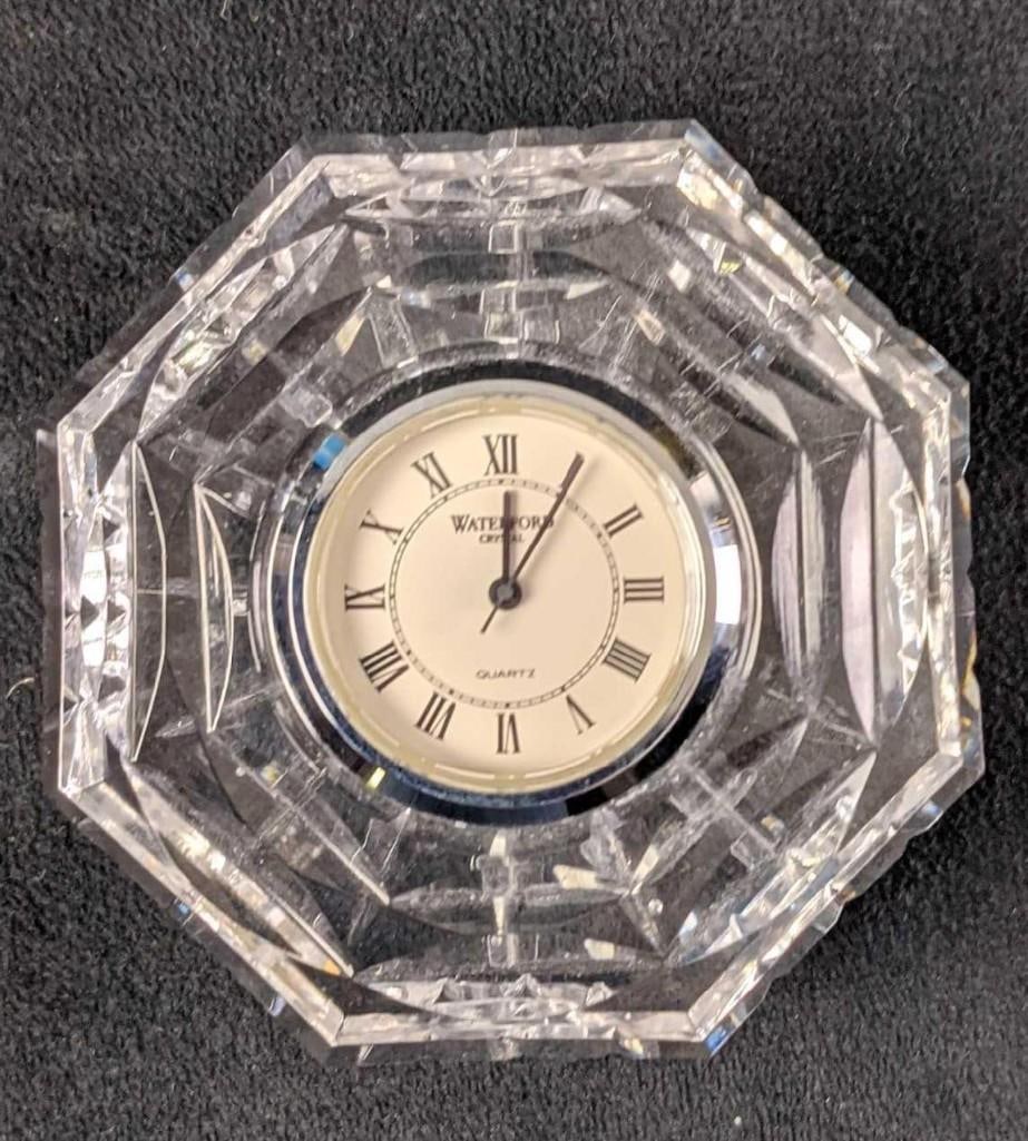 Small Waterford Crystal Octagonal Clock (1 of 6)