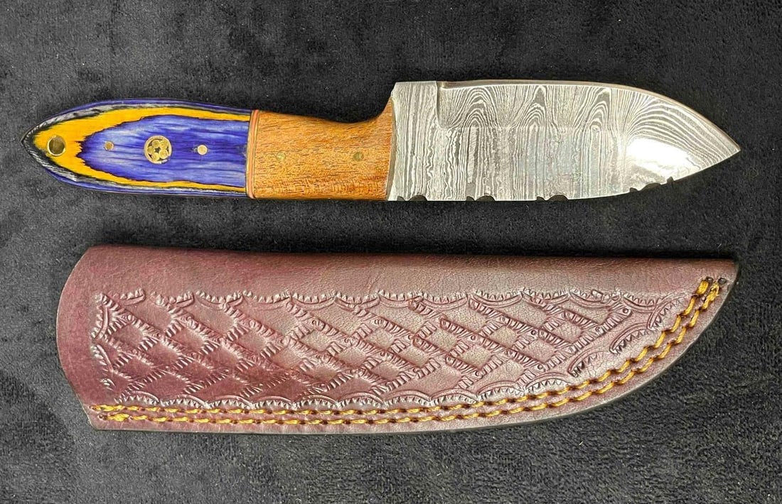 MHS Cutlery Steel Knife & Leather Sheath (J) (1 of 11)