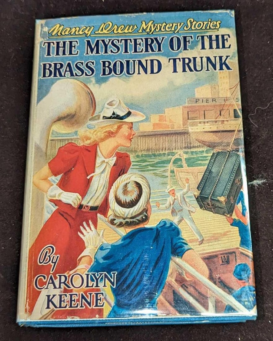 Nancy Drew #17 "The Mystery Of The Brass Bound Trunk" 1940 Dust Jacket First Edition (1 of 11)
