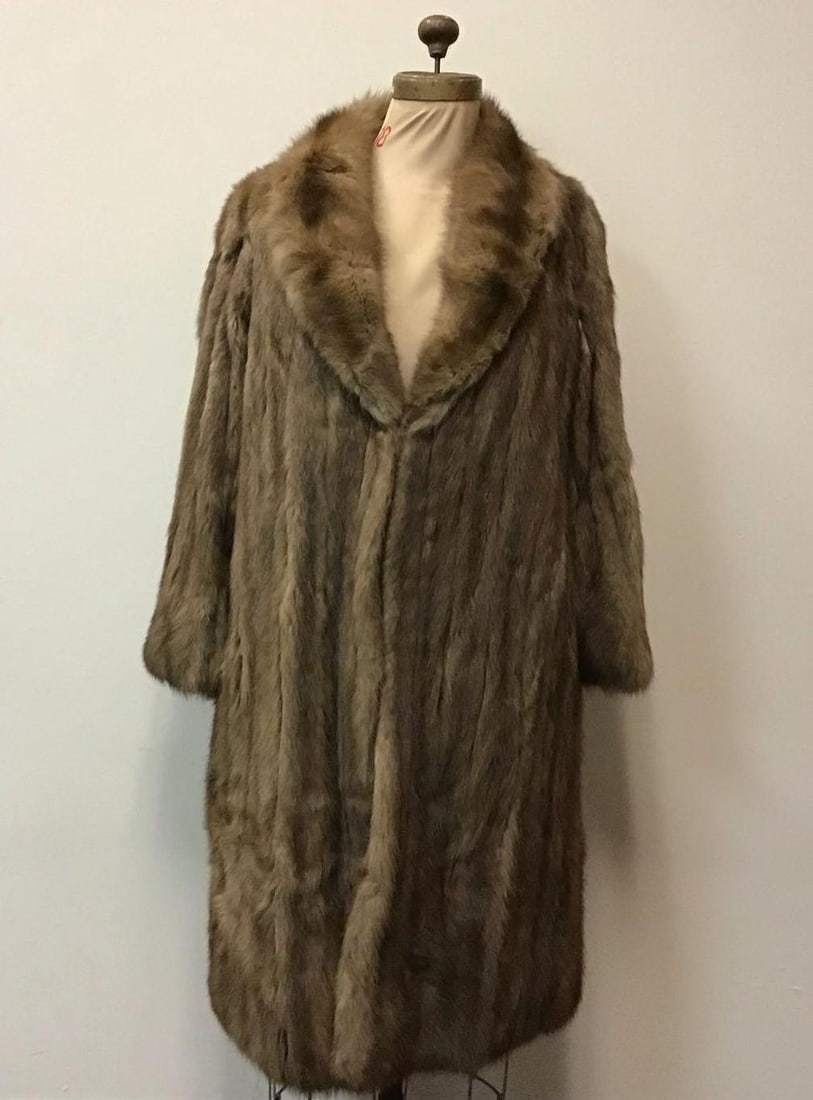 J. Peroy For Marvin Richards Fur Trim Coat J. Peroy For Marvin Richards Fur Trim Coat