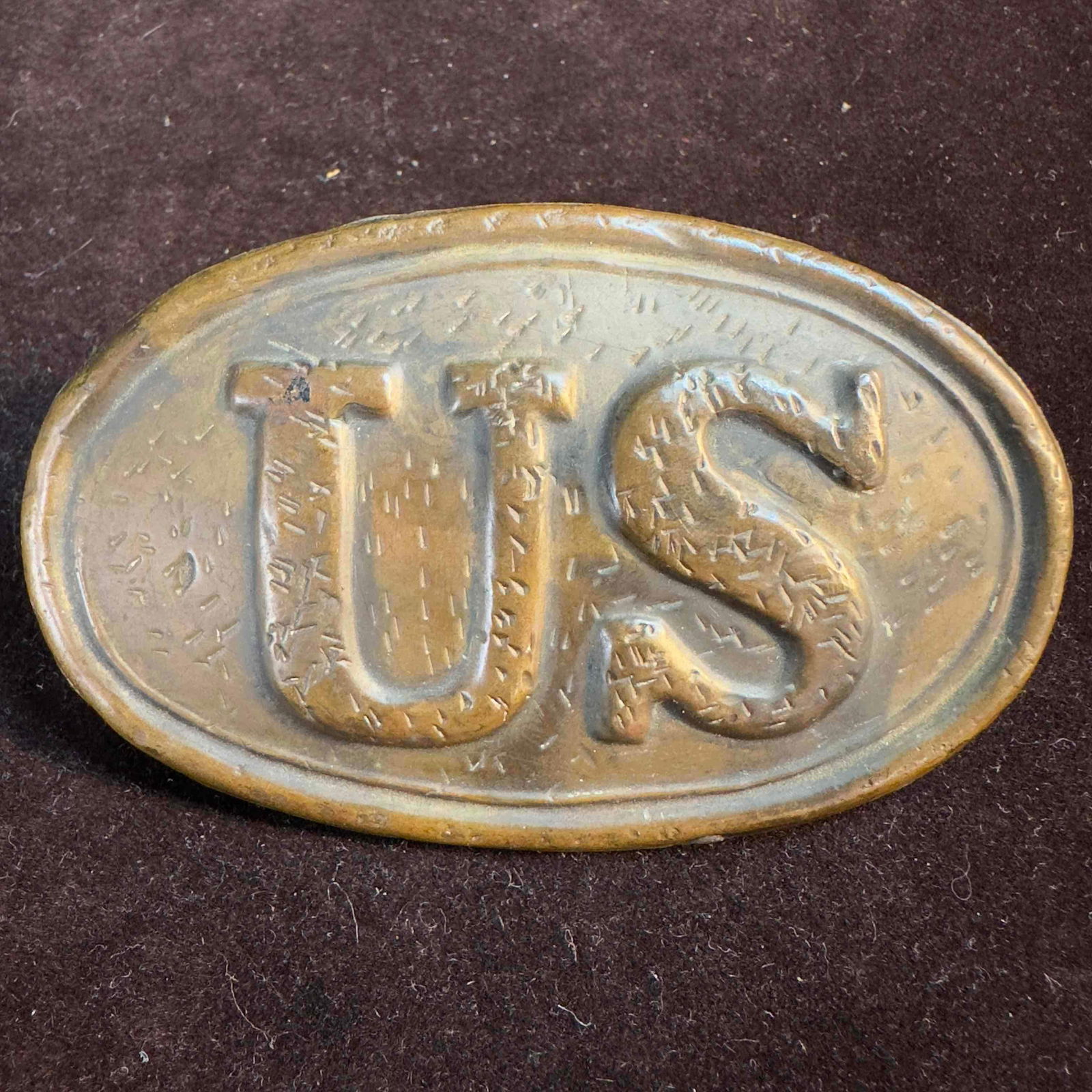 US Waist Belt Round Plate Civil War Military Relic Brass Buckle Original Loops: This piece of Militaria has been researched to the best of our ability prior to listing. Please reference all our photos as they are part of our description. US Waist Belt Round Plate Civil War Milit