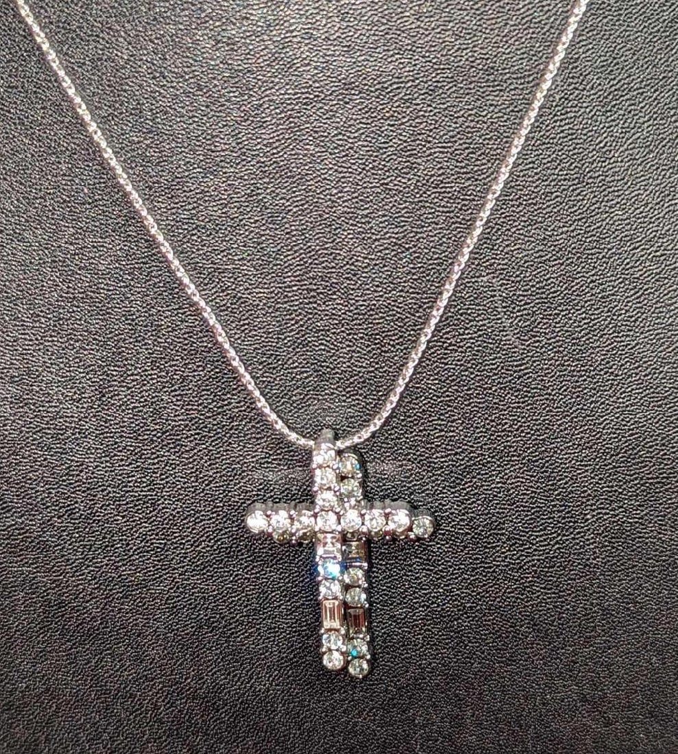 Nolan Miller Glamour Collection Double Cross Pendant (1 of 7)