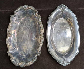 2 Vintage Silver Plated Trays (1 of 8)