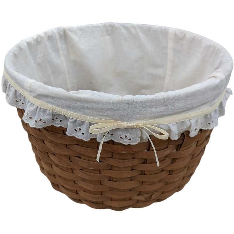 Longaberger Handwoven Fruit Basket With Liner (1 of 8)