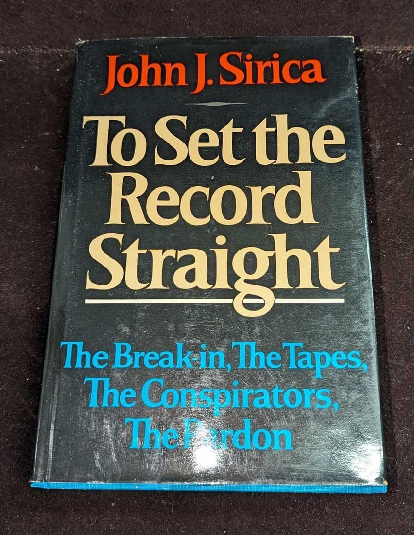 John J. Sirica Signed To Set The Record Straight Hardcover (1 of 8)
