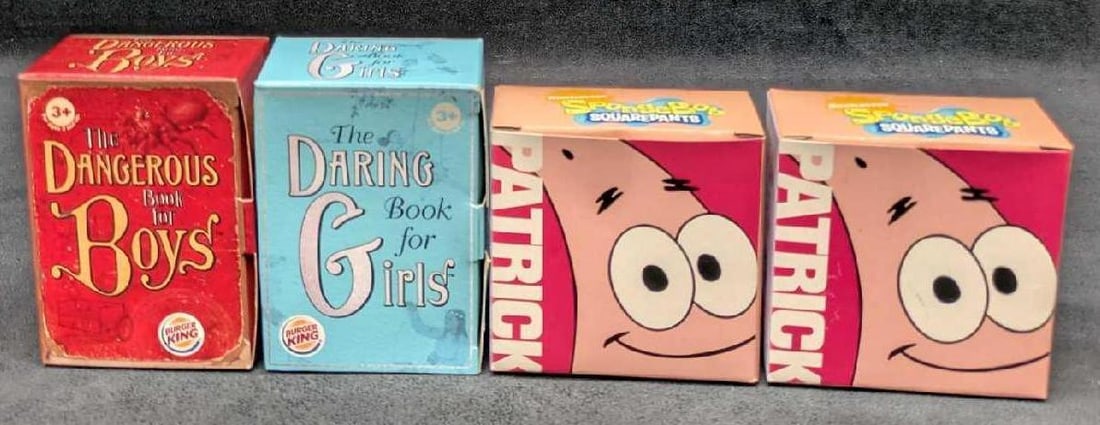 Burger King Spongebob Squarepants Patrick And Dangerous Book Toys (1 of 5)