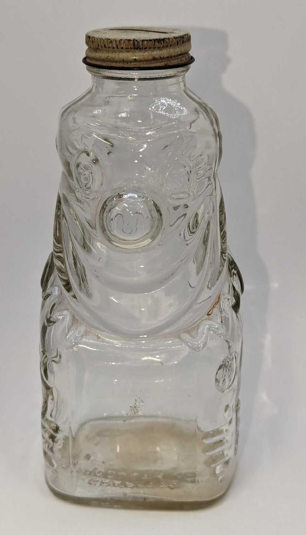 Vintage Glass Clown Grapette Syrup Bottle Bank (1 of 7)
