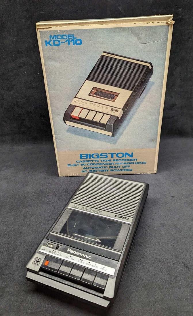 Vintage Bigston Cassette Tape Recorder KD-110 With Box (1 of 12)