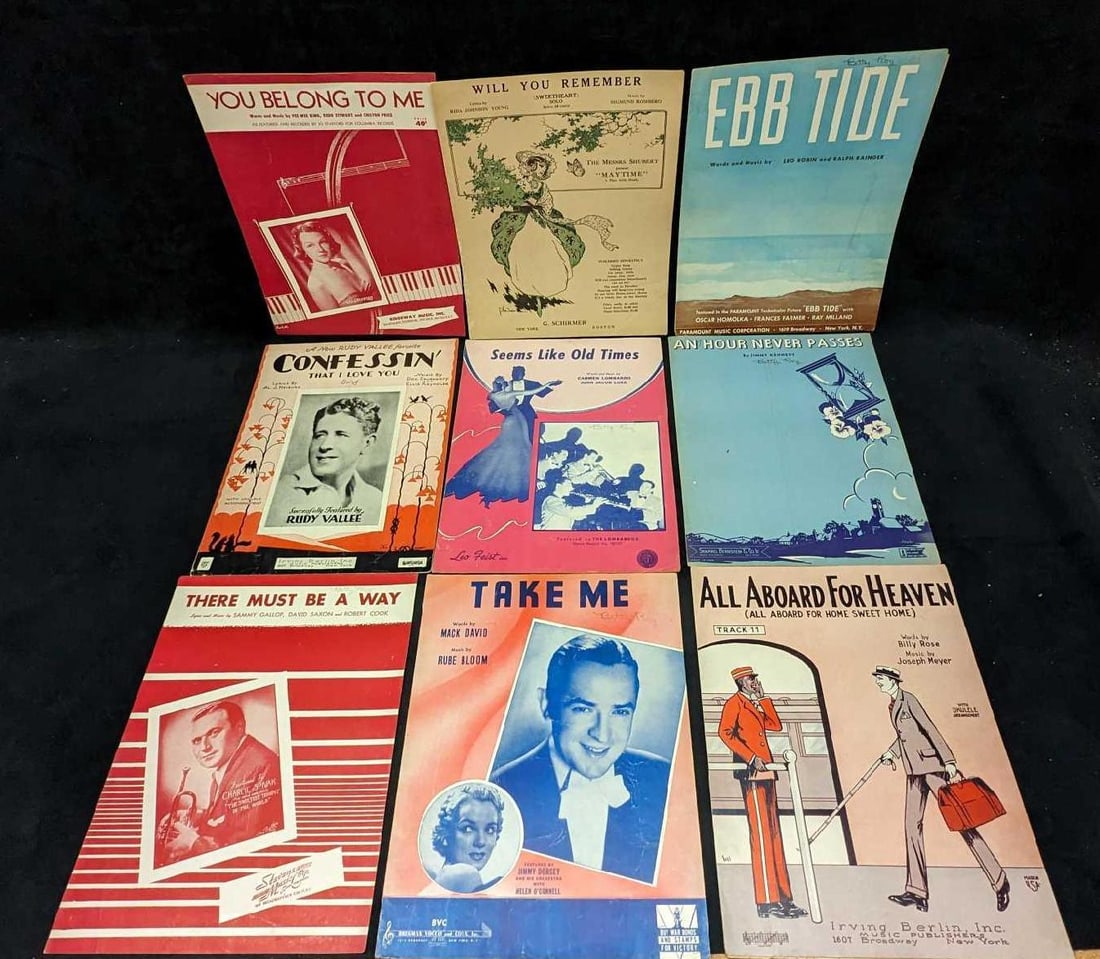 9 Vintage Classic Music Sheet Music All Aboard For Heaven (1 of 11)