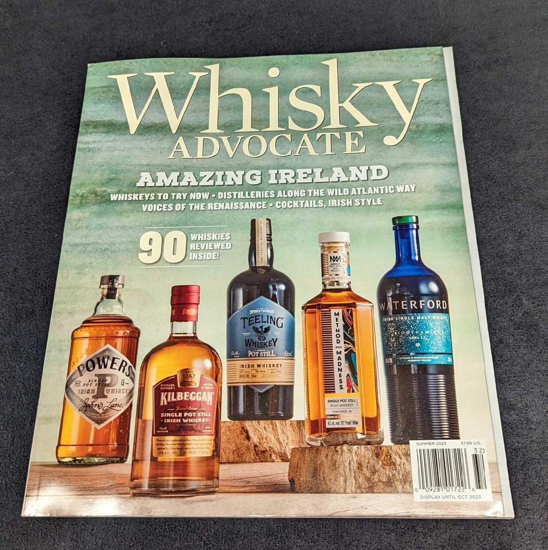 Whisky Advocate Magazine Summer 2023 Amazing Ireland: Whisky Advocate Magazine Summer 2023 Amazing Ireland. This is approximately 10" x 1/8" x 11 1/2" and it weighs 0.73lb. There is some shelf wear on the cover.