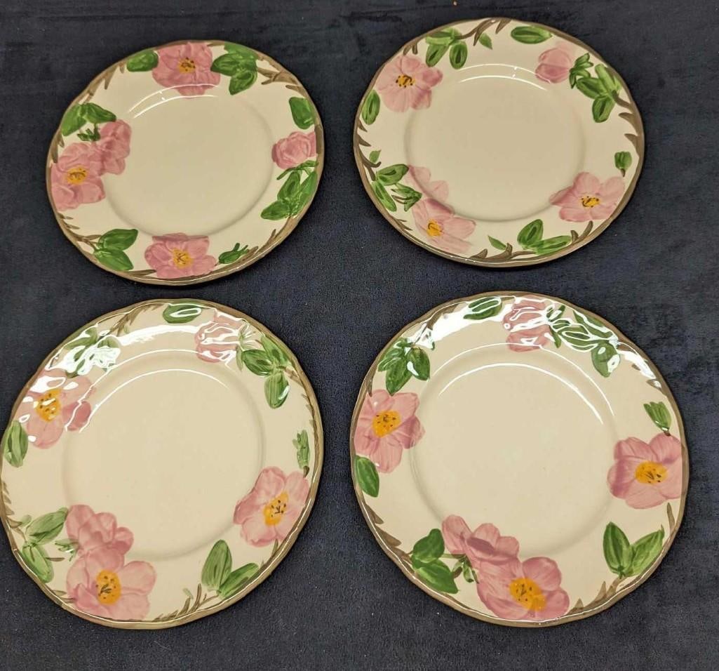 4 Retired Franciscan Desert Rose Salad Plates A (1 of 8)