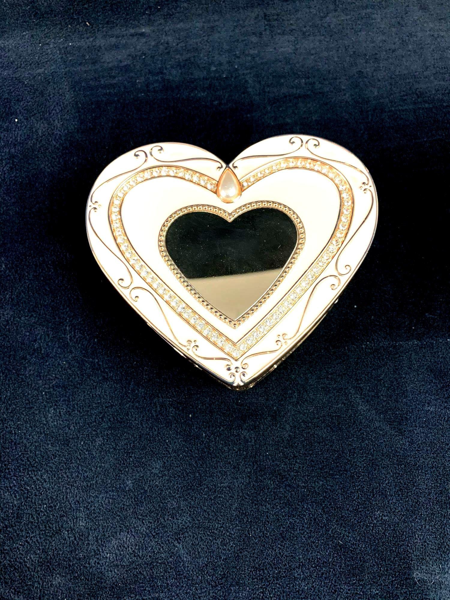 Things Remembered Regal Elegance Heart Keepsake Box With Crystals (1 of 5)