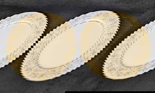 2 Retired Noritake Blossom Time Dinner Plates B: 2 Retired Noritake Blossom Time Dinner Plates B. Each plate is approx 10 3/8" x 10 3/8" x 7/8" and the total weight is 2.77 lbs. The bowls have no chips or cracks. The "Blossom Time" design was releas
