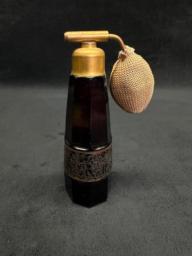 Moser Art Deco Amethyst Crystal Atomizer (1 of 5)