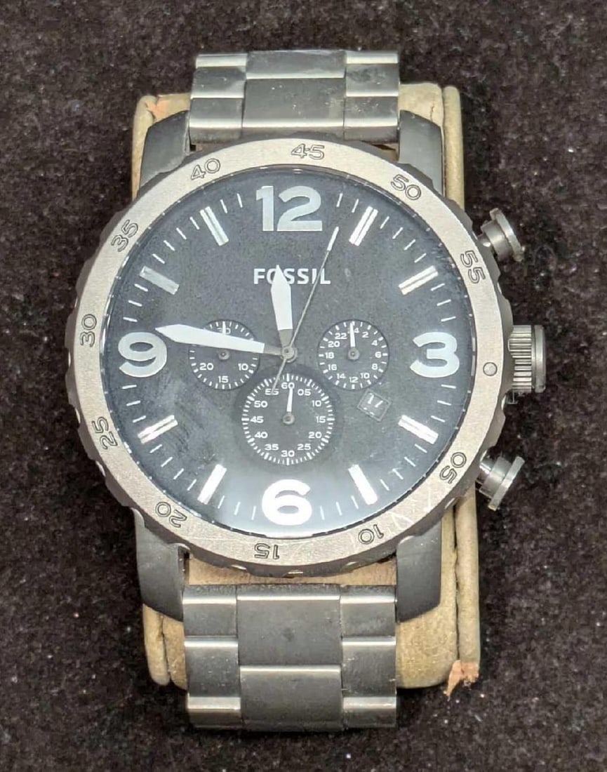 Fossil Men's Titanium Nate Chronograph Watch (1 of 7)