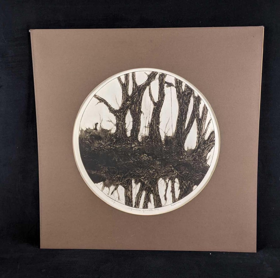 Signed A.P. Artwork by Ruth Rodman "Reflections of a Winter Hill" (1 of 6)