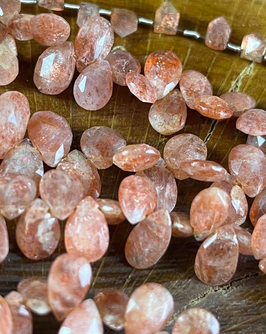 Sunstone Beads Teardrop Cut Beads 9mm-16mm (1 of 8)