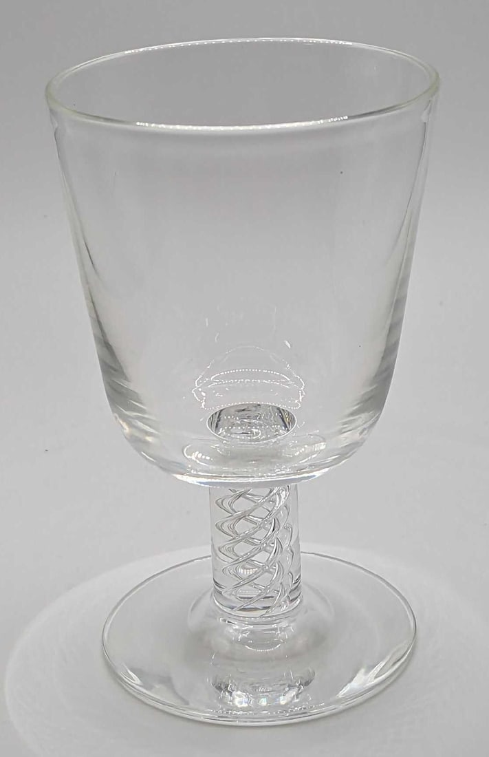 Steuben Crystal Water Goblet With Air Twist Stem F (1 of 8)