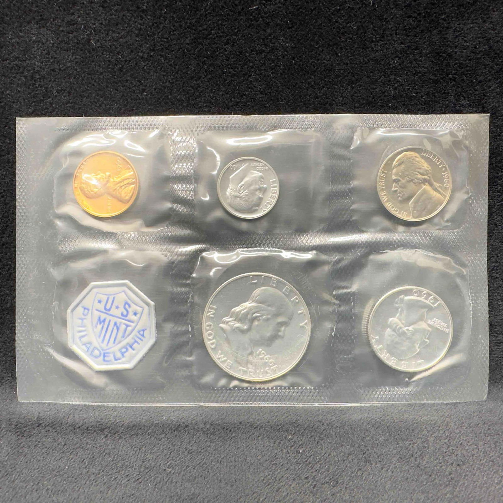1960 Large Date Proof Set US Mint Philadelphia 90% Silver 5 Coin Lot (1 of 6)