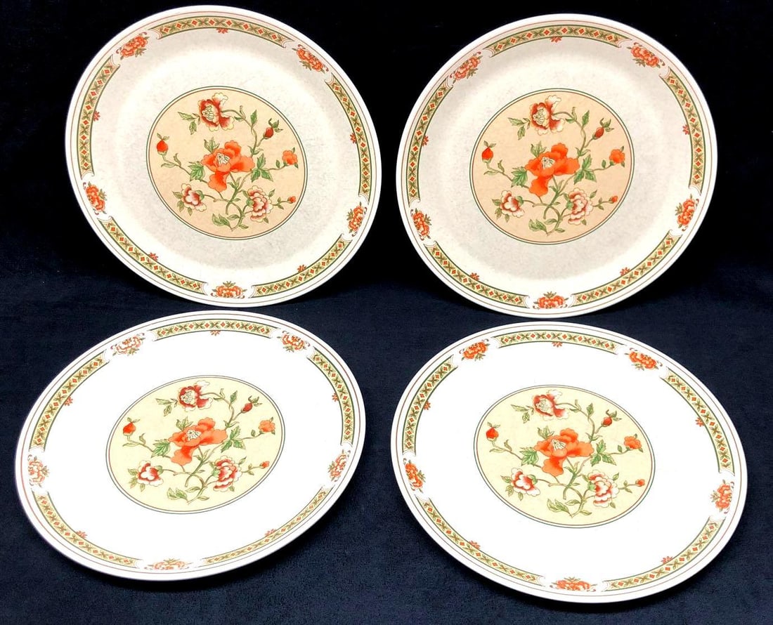 Lenox Temper Ware "Coral Blossoms" Dinner Plate (4) (1 of 6)