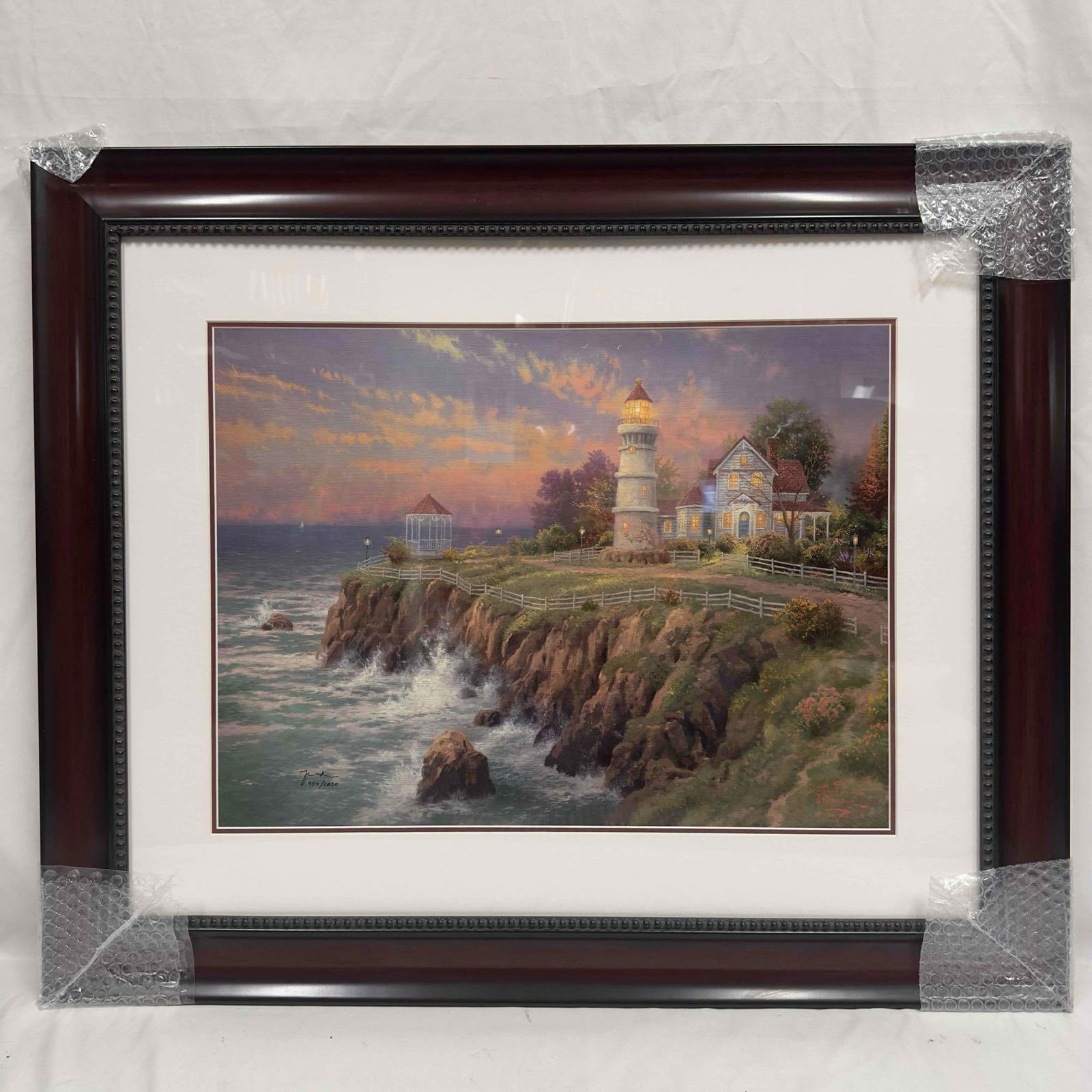 Thomas Kinkade Victorian Light Medium Lithograph Framed: Thomas Kinkade Victorian Light Medium Lithograph Framed 18" x 24". Offset lithograph in color on premium paper. Signed with the artist's DNA matrix signature authentication system. Include