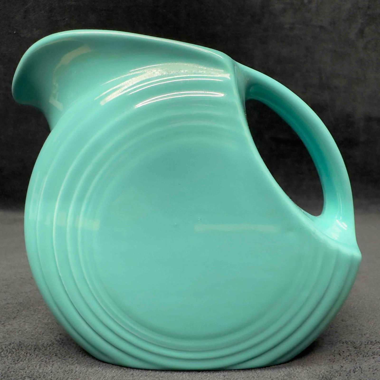 Fiestaware Homer Laughlin Fiesta Turquoise Small Disc Pitcher (1 of 8)