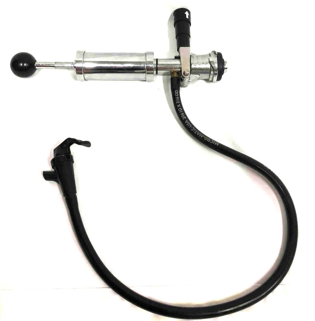 Micro Matic Keg Pump/Draft tap: This lot contains a Micro Matic keg pump/ draft tap. It is approx 11" x 4 3/4" and weighs about 2.1lbs. The keg tap is in good used condition with no noticeable flaws. Item has not been tested. Please