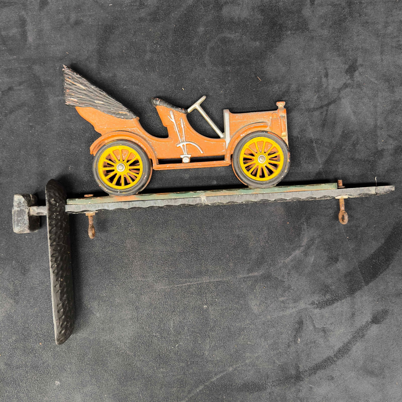 Whitehall Metal Cast Iron Hanging Red Buggy Car Plaque Style Sign (1 of 5)