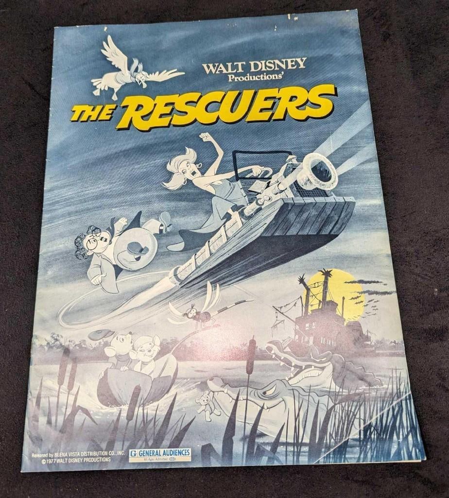 Vintage Disney The Rescuers Movie Pressbook (1 of 5)