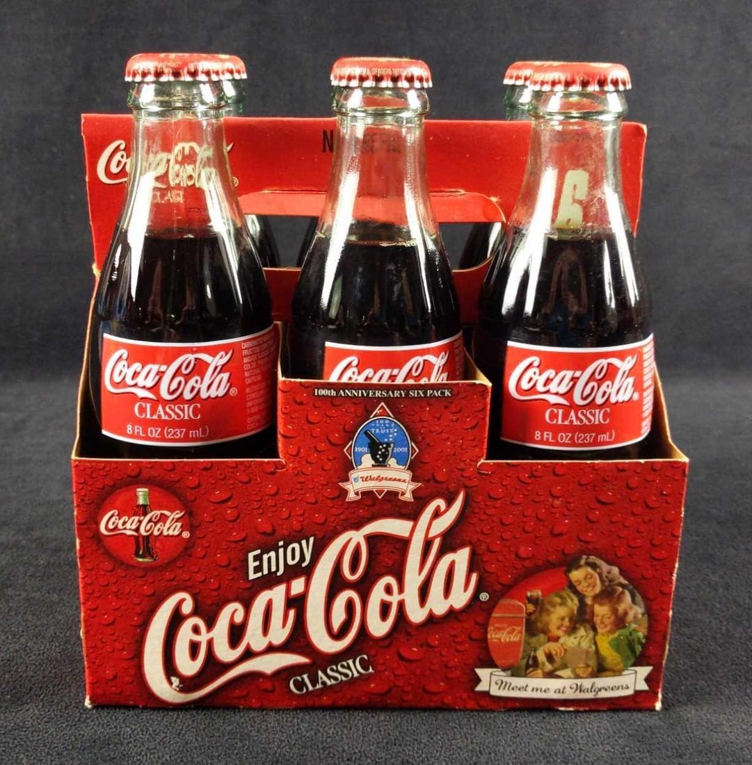 Full 6 Pack Coca Cola 100th Anniversary Walgreens (1 of 11)