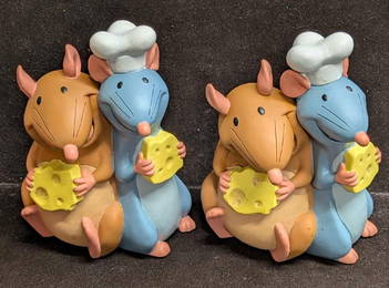 2 Disney Pixar Ratatouille Remy And Emile Vinyl Piggy Banks