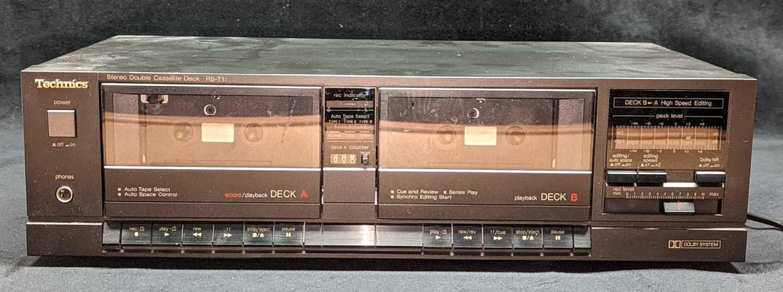 Technics Stereo Double Cassette Deck RS-T11 (1 of 9)