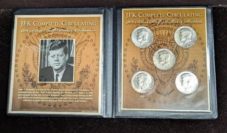 JFK Complete Circulating 40% Silver Half Dollars (1 of 4)
