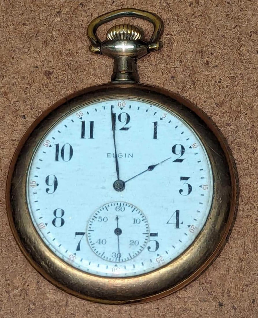 Antique Elgin Open Faced Pocket Watch (1 of 5)