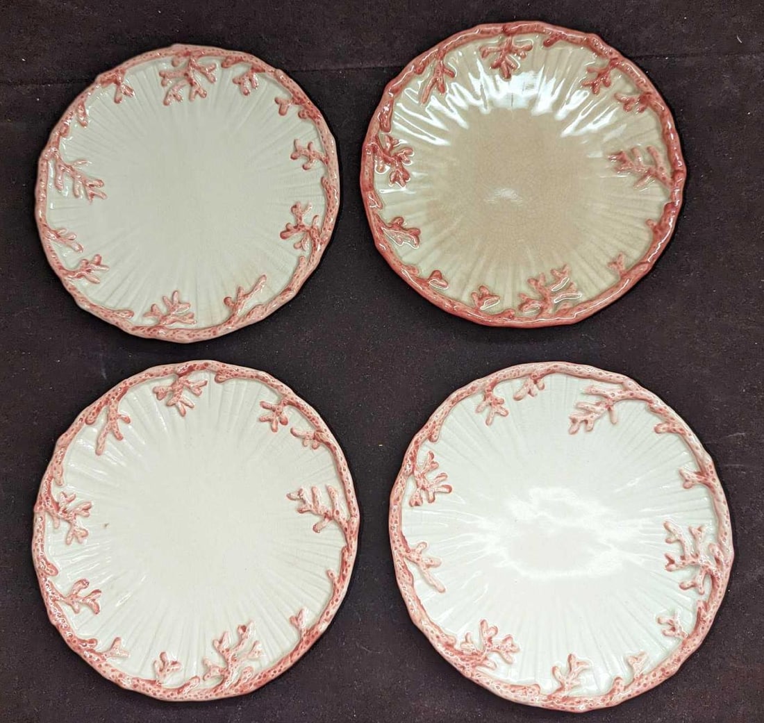 4 Retired Fitz & Floyd Oceana Bread & Butter Plates  A K57 (1 of 5)