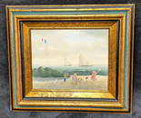 Alain Bonnec Original Oil On Canvas Racing Boats