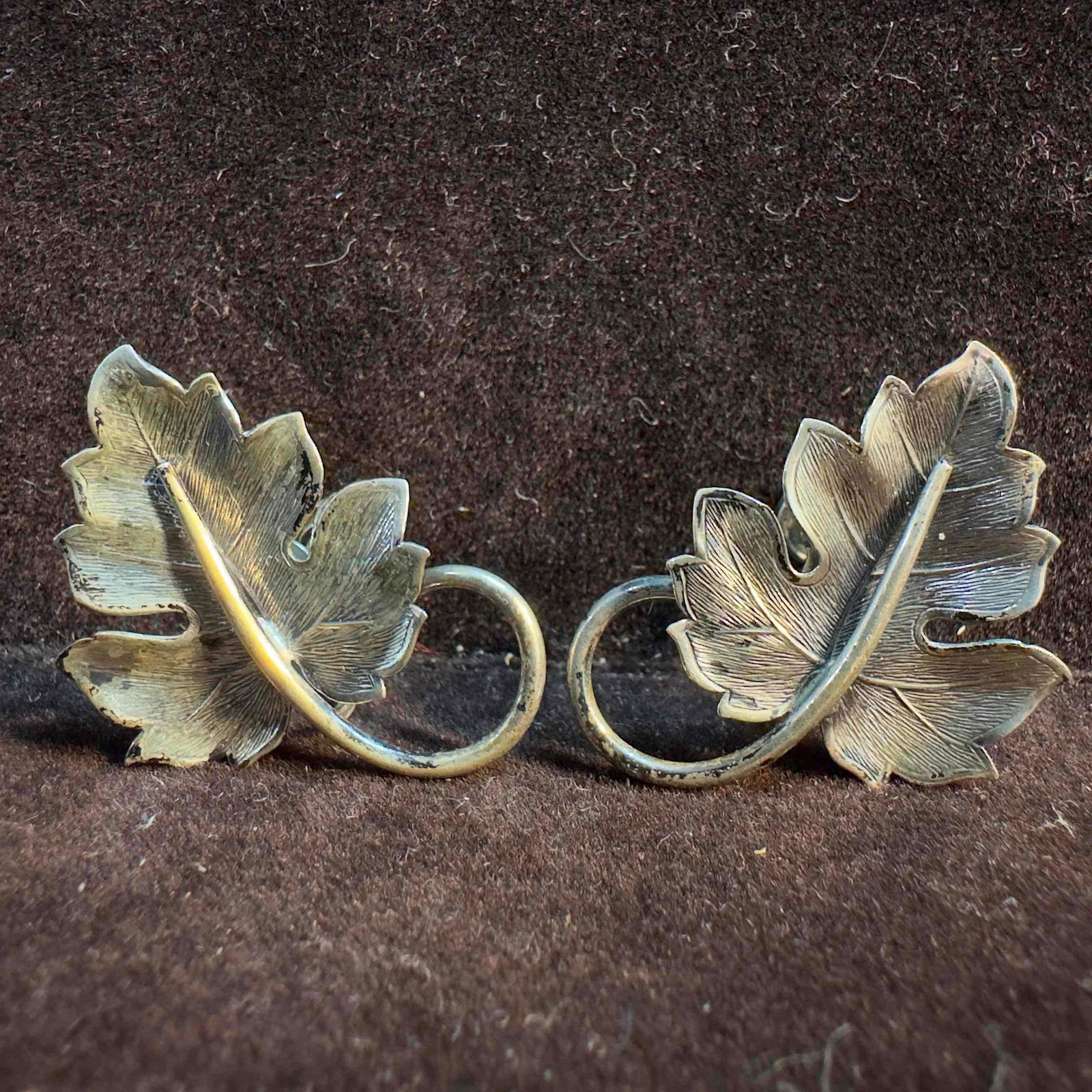 Danecraft Oak Leaf Sterling Silver Earrings B12 (1 of 6)