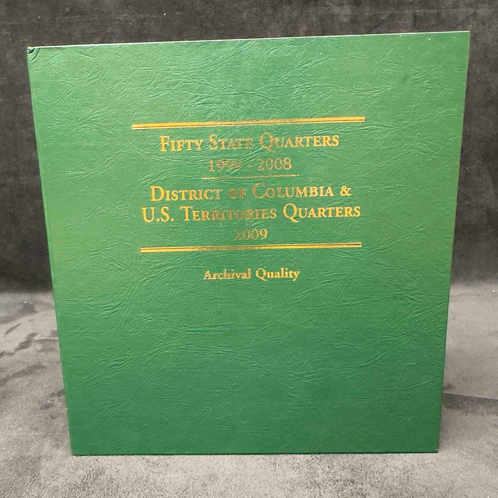 Fifty State Quarters 1999-2008 Littleton Custom Coin Album 55 Coins Quarters: Fifty State Quarters 1999-2008 Littleton Custom Coin Album 55 Coins Quarters. Custom coin album with State Quarters 1999-2008. A total of 55 Quarters. District of Columbia and U.S. Territories Quarter