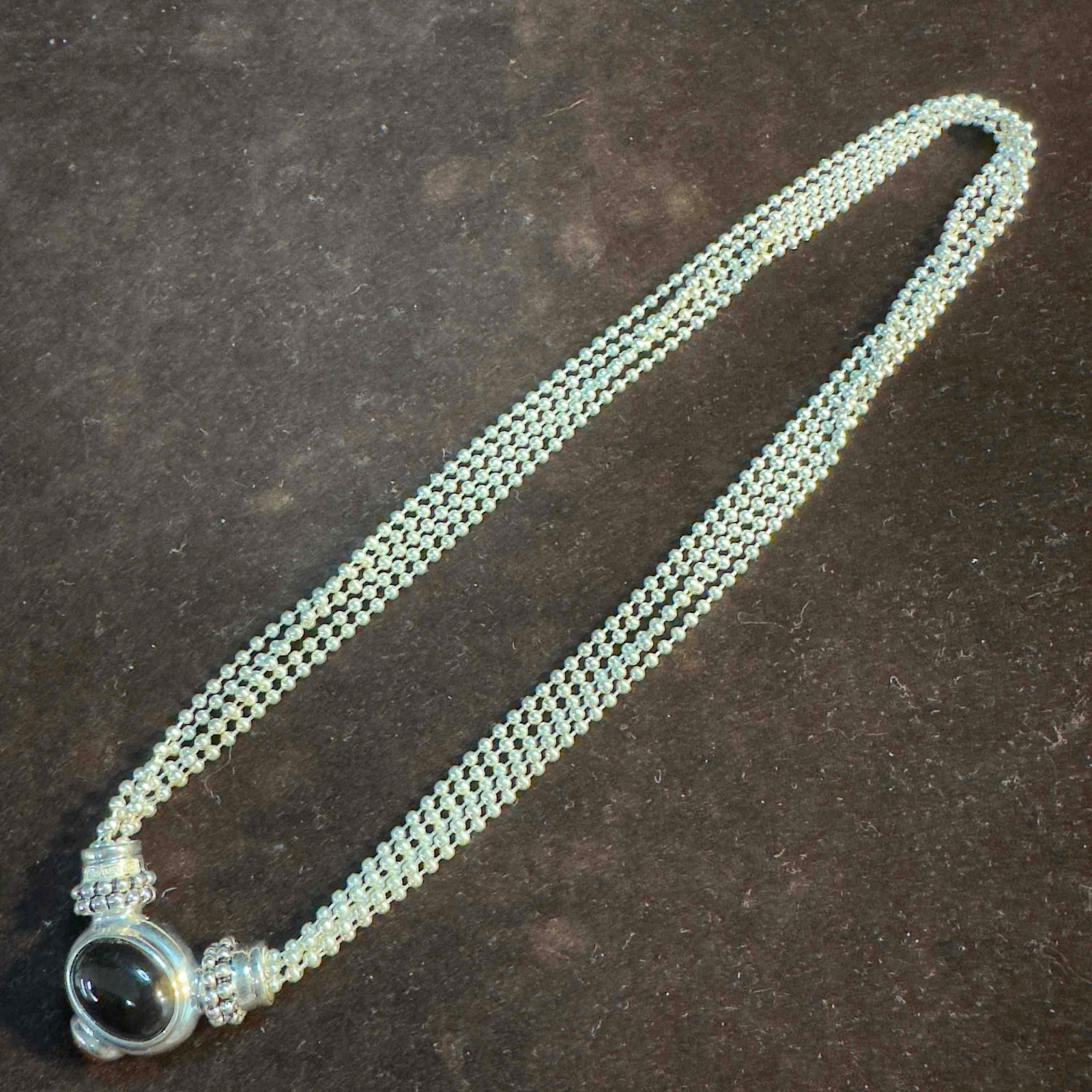 ESPO SIG Joseph Esposito 925 Sterling Silver Necklace and Pendant Set Onyx Amber AA77: This item is in good pre-owned, previously used/displayed condition with noticeable light wear, and surface scratches. Please reference all photos for full details. This piece of jewelry has been test