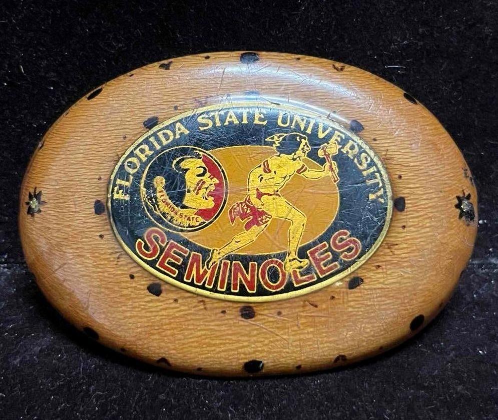 Vintage Florida State University Seminoles Belt Buckle (1 of 6)