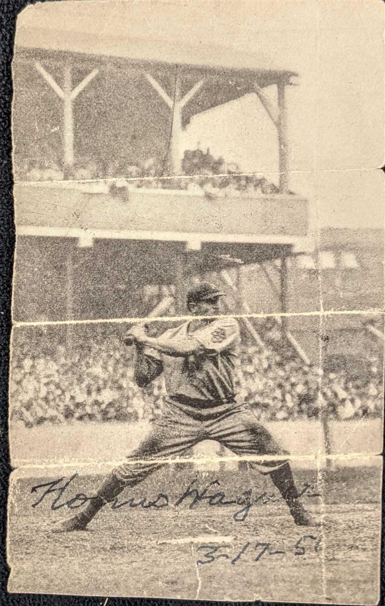 1951 Honus Wagner Signed Magazine Photograph (1 of 3)