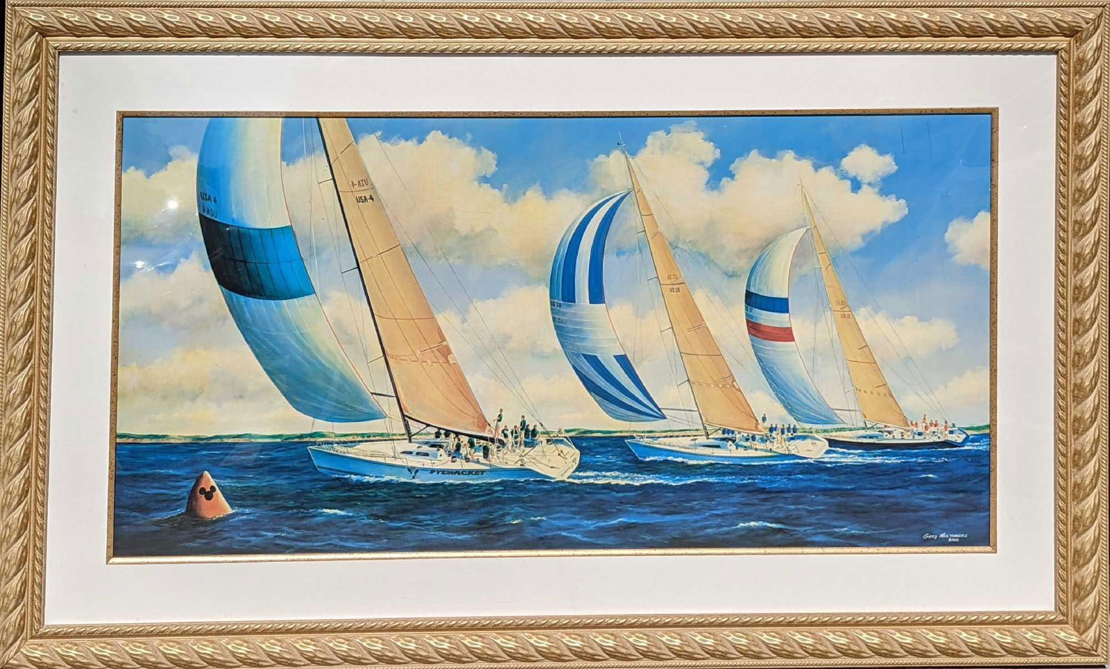 Framed Gary Miltimore Disney Yacht Club Resort Artwork (1 of 7)