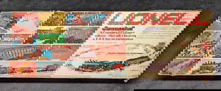 Lionel Cannonball Gauge Electric Train: Lionel Cannonball Gauge Electric Train. Does not come with the tracks. Untested. Comes in its original box that is approx 29 1/4" x 9 1/2" x 3 1/2" and it weighs 4.60 lbs. The box has some shelf wear.