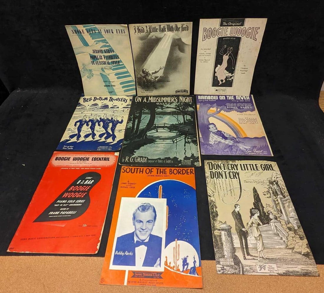 8 Vintage Sheet Music Boogie Woogie (1 of 2)