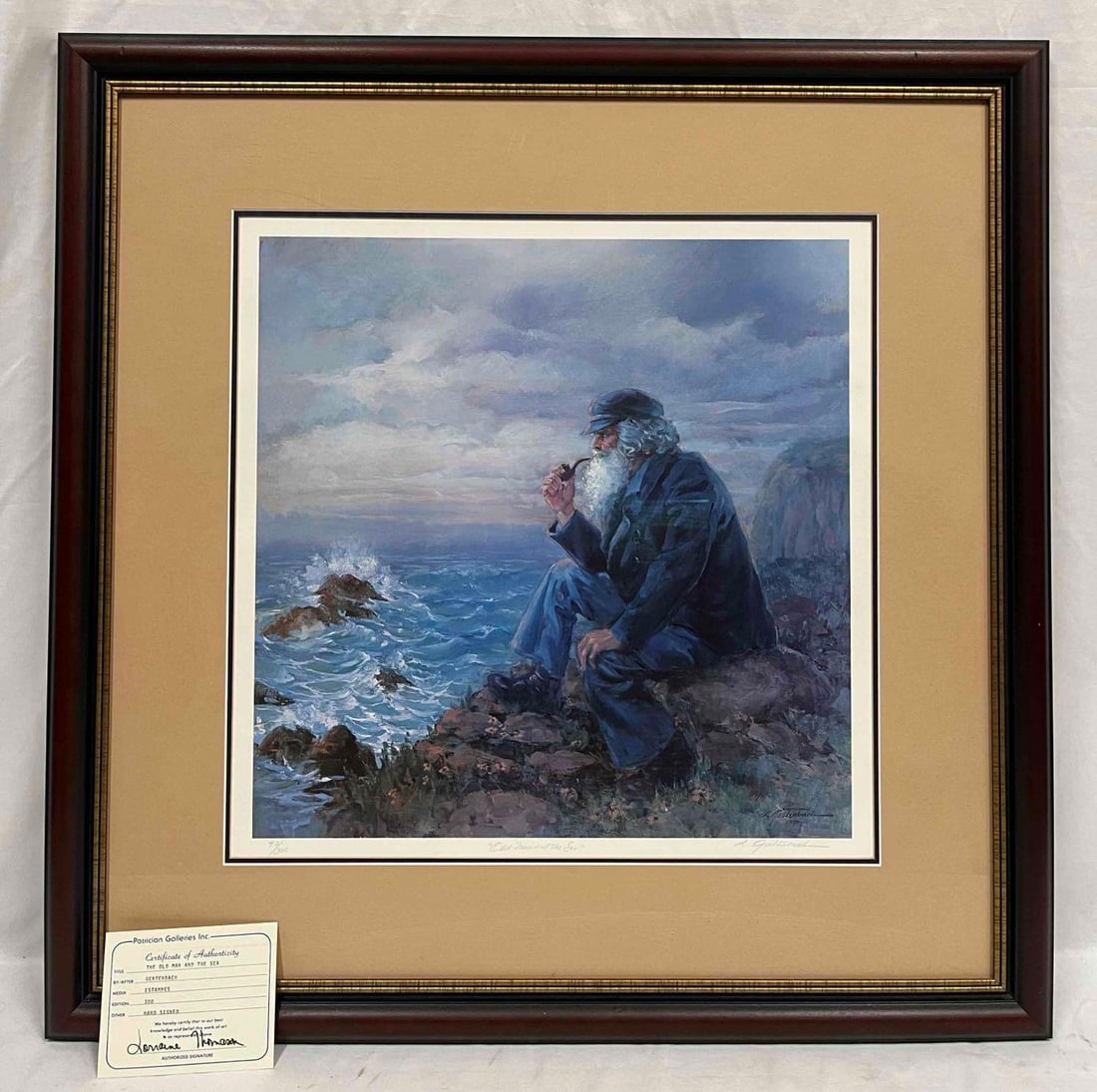 Signed & Numbered Print "The Old Man And The Sea" By Gertenbach With COA (1 of 13)