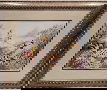 Framed S&N Anita Connelly Underwater Fish Print: Framed S&N Anita Connelly Underwater Fish Print. The framed print is approx 29 1/2" x 1" x 24 1/4" and it weighs 9.30 lbs. This one is #195 out of #595. The print was signed and numbered by the artist