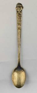 Vintage Howdy Doody Souvenir Silverplate Spoon: Vintage Howdy Doody Decorative Souvenir Spoon Made Of Crown Silver Plate By Kagran. The spoon is approx 7" across and has light tarnish. Was released in the 1950s.