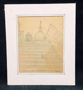 Signed Still Life Drawing: This lot contains a Signed Still Life Drawing. The artwork is approx 14" x 11 1/2" and it weighs about 0.1 lbs. Overall the drawing is in good used condition with some light wear from use over