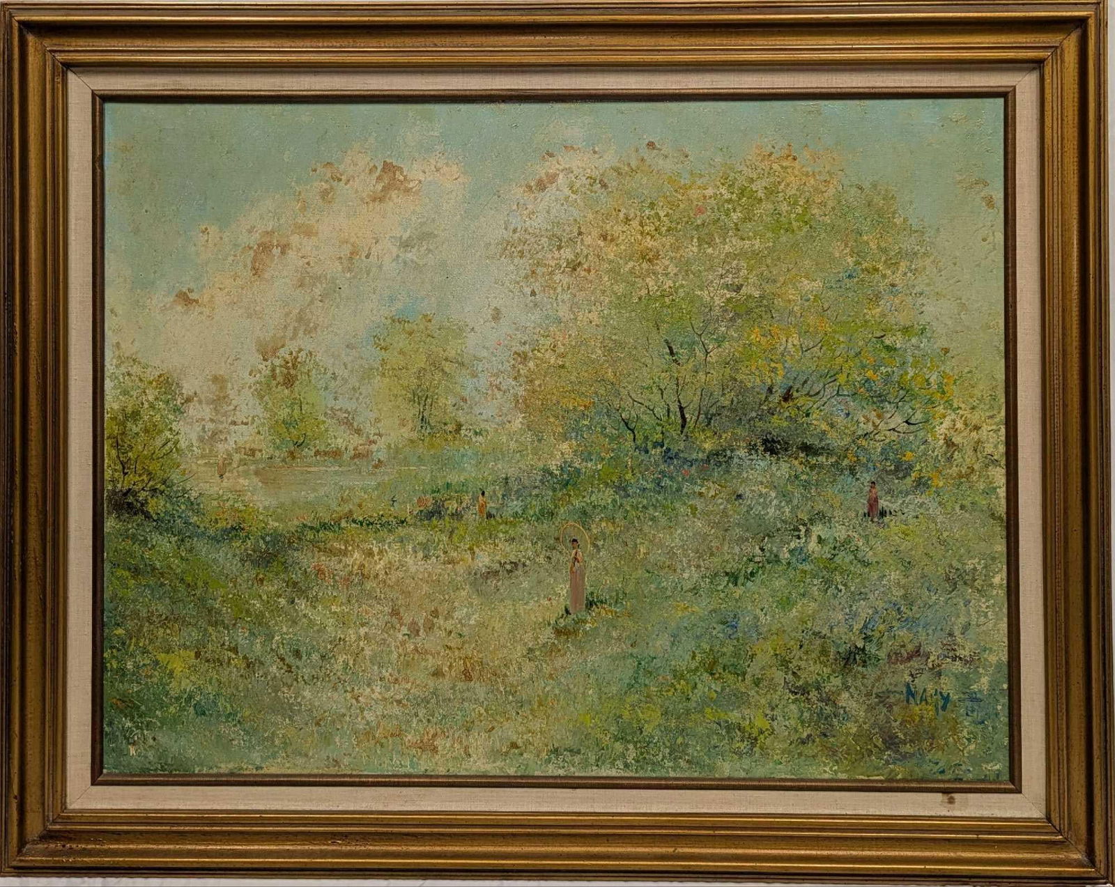 Original Framed Oil On Canvas Tree Landscape Nagy (1 of 7)