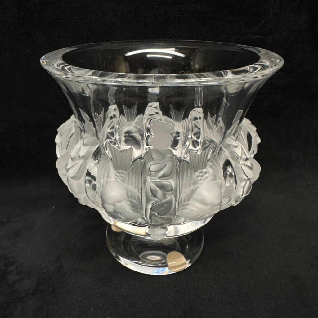 Lalique Dampierre 5" Crystal Vase (1 of 6)